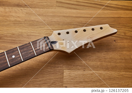 Crafted electric guitar rebuild detail Crafted electric guitar rebuild detail 126137205