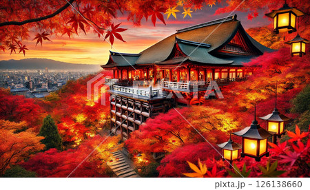 清水寺の紅葉 清水寺の紅葉 126138660