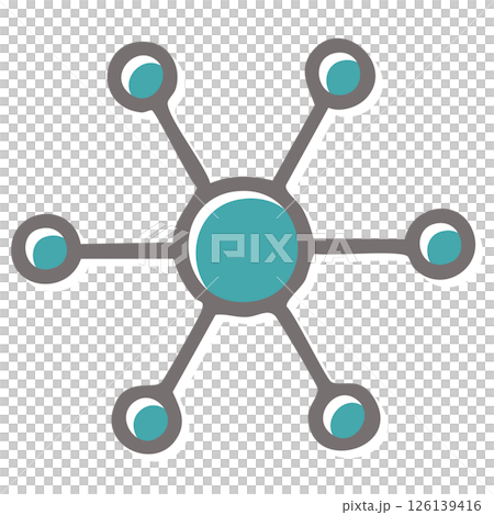 Simple icon illustrations showing collaboration and connection Simple icon illustrations showing collaboration and connection 126139416