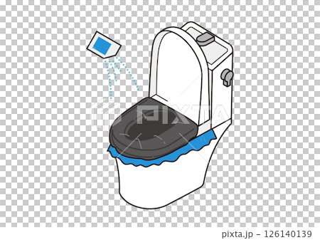 移動廁所噴灑混凝劑的示意圖 移動廁所噴灑混凝劑的示意圖 126140139