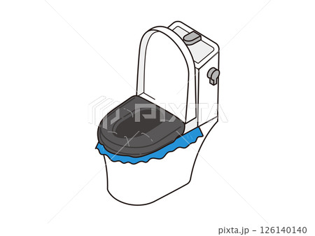 簡易トイレ・自宅のイラスト 簡易トイレ・自宅のイラスト 126140140