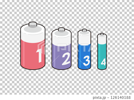 乾電池のイラスト 126140188