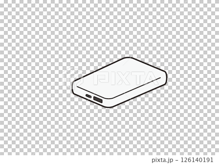 モバイルバッテリーのイラスト モバイルバッテリーのイラスト 126140191