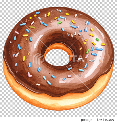 Watercolor Chocolate Collection AI Generative Watercolor Chocolate Collection AI Generative 126140309