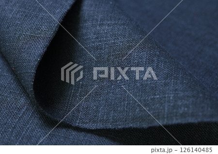 black hemp viscose natural fabric cloth color, sackcloth rough texture of textile fashion 126140485