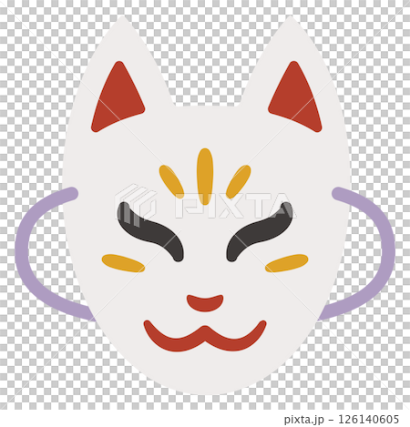 White fox mask icon 126140605