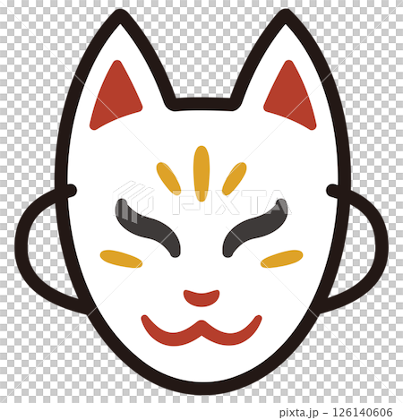 White fox mask icon 126140606