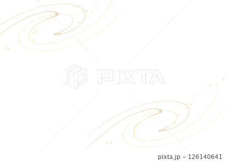 金色のラインと白い背景（アブストラクト） 126140641