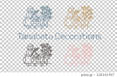 七夕節的家庭裝飾 七夕節的家庭裝飾 126142767