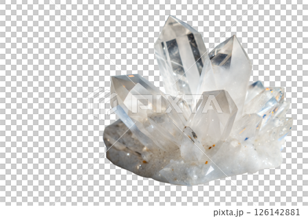 Cluster of Quartz Crystals 126142881