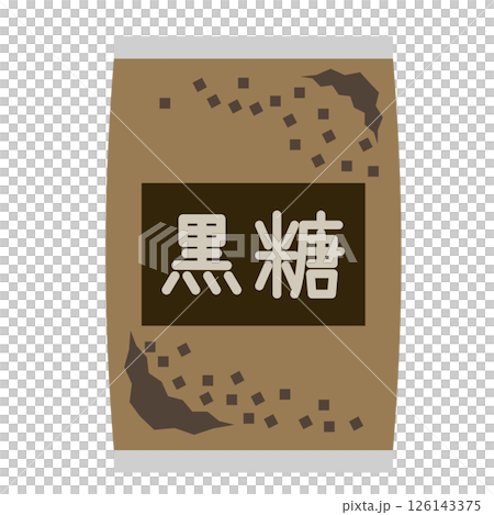 袋子裡的紅糖的簡單插圖 袋子裡的紅糖的簡單插圖 126143375