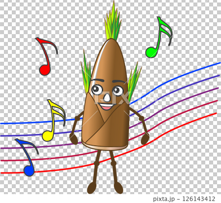 竹筍 歡喜 快樂 126143412