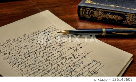 あの日届かなかった手紙が、今そっとデスクの上に置かれていた 126143605