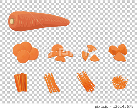 にんじんのカットイラスト 126143679