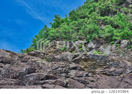 えびす洞へ行く途中の断崖絶壁 126143964