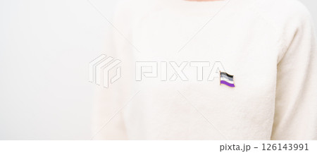 International Asexuality April Day and Happy Pride June month and LGBTQIA with flag Brooch pin for LGBTQ, Marriage Equality Law, Pansexual, Demisexual and transgender International Asexuality April Day and Happy Pride June month and LGBTQIA with flag Brooch pin for LGBTQ, Marriage Equality Law, Pansexual, Demisexual and transgender 126143991