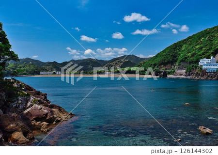 えびす洞の遊歩道から眺めるオーシャンビュー 126144302