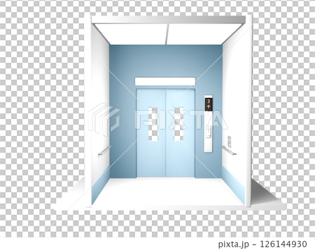 3d rendering elevator interior 126144930