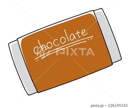 ゆるめシンプル板チョコレート2 ベタ塗り ゆるめシンプル板チョコレート2 ベタ塗り 126145335