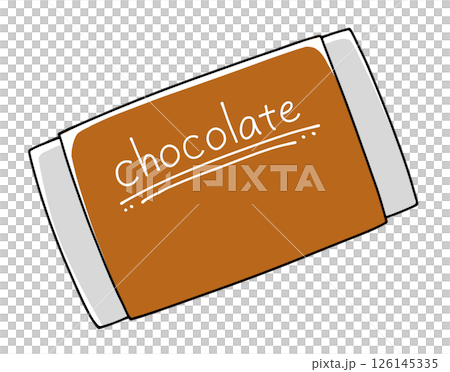 ゆるめシンプル板チョコレート2 ベタ塗り ゆるめシンプル板チョコレート2 ベタ塗り 126145335