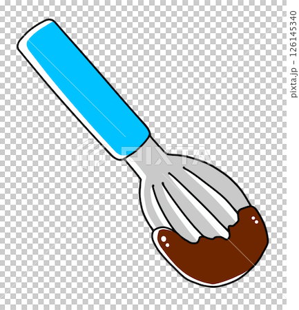 一個簡單的巧克力填充攪拌器，帶有堅固的塗層 126145340