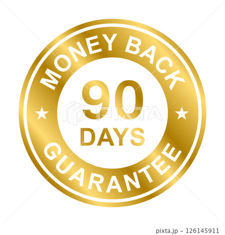 90 days money back guarantee icon vector for graphic design, logo, website, social media, mobile app, UI illustration 126145911