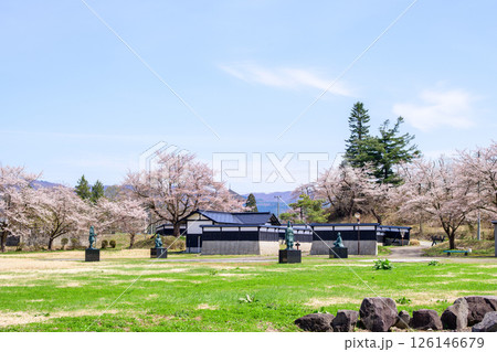 桜咲く後三年の役古戦場 秋田県横手市 桜咲く後三年の役古戦場 秋田県横手市 126146679