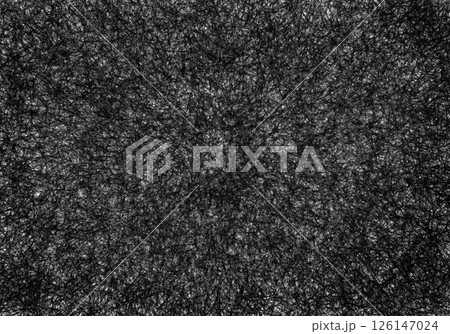 黒く細かい線の集合体の怖い背景 126147024