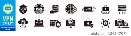 VPN icon set 126147074