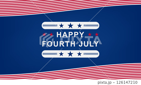 Celebrate Fourth of July With Festive Decorations and Patriotic Spirit in a Vibrant Setting 126147210