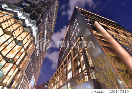ワンビル夜景 天神ビッグバン 福岡市中央区天神 天神交差点 ワンビル夜景 天神ビッグバン 福岡市中央区天神 天神交差点 126147510