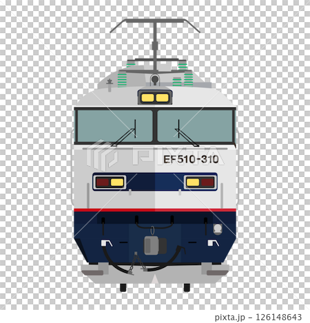 Front view of the EF510 electric locomotive [EF510-310] 126148643