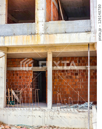 Construction Site of a Residential House Construction Site of a Residential House 126148780