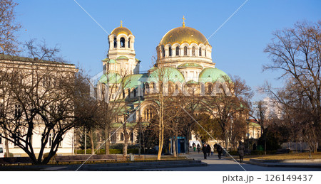 View of the Cathedral of St. Alexander Nevsky in the Sofia 126149437