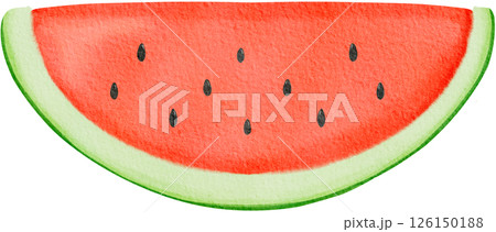 Watermelon Slice Summer Picnic Illustration 126150188