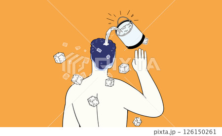 Ice Bucket Challenge Illustration Ice Bucket Challenge Illustration 126150261