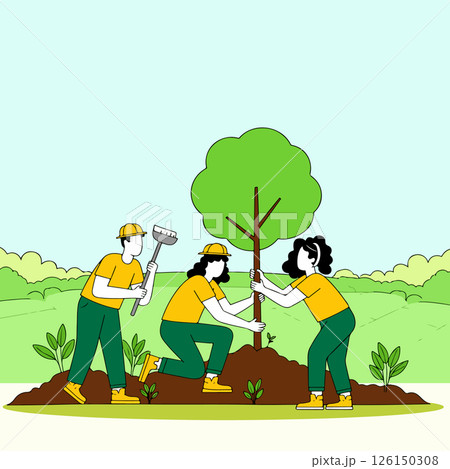 Team Planting a Tree 126150308