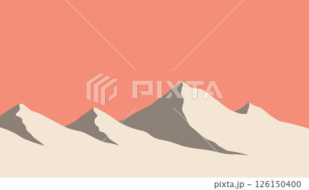 Minimalist Mountain Landscape Minimalist Mountain Landscape 126150400