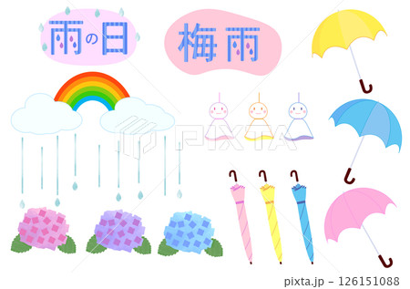 梅雨イラストセット1 126151088