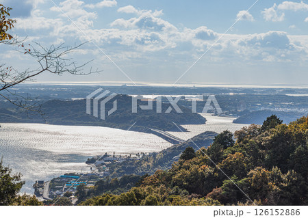 浜松市の奥浜名湖展望公園から見た風景(静岡県) 126152886