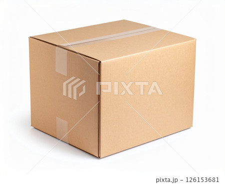 Delivery box over white background 126153681