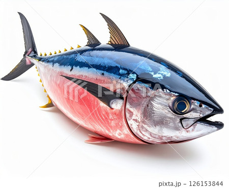 Fish close view on white background 126153844