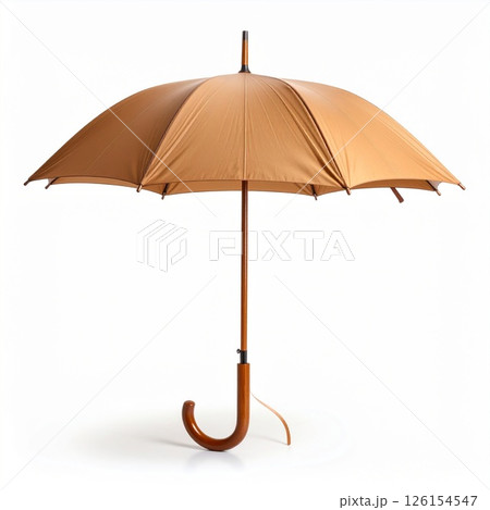 Retro umbrella over white background 126154547