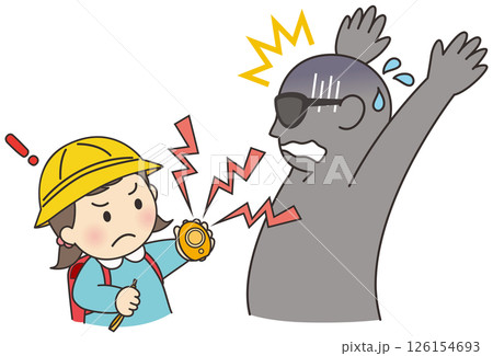 誘拐目的で女の子に声をかけたら防犯ブザーを鳴らされたじろぐ不審者 誘拐目的で女の子に声をかけたら防犯ブザーを鳴らされたじろぐ不審者 126154693