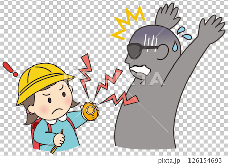 誘拐目的で女の子に声をかけたら防犯ブザーを鳴らされたじろぐ不審者 誘拐目的で女の子に声をかけたら防犯ブザーを鳴らされたじろぐ不審者 126154693