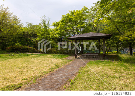 初夏の奥四万湖　せせらぎ公園 126154922