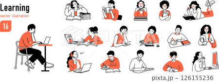 自主学習する人たち 自主学習する人たち 126155236