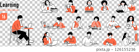 自主学習する人たち 自主学習する人たち 126155236