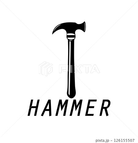 hammer logo design icon graphic image 126155507