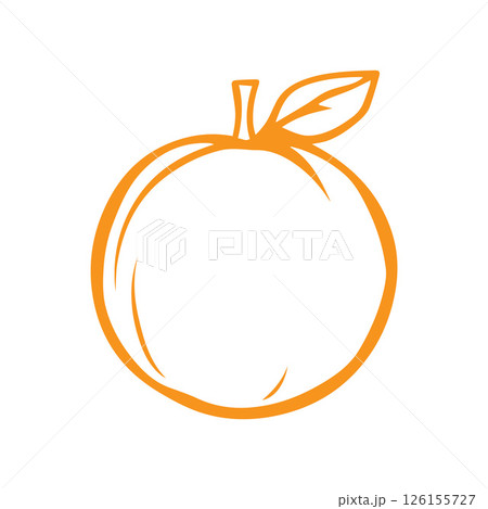 Fresh Orange Fruit Logo Image 126155727